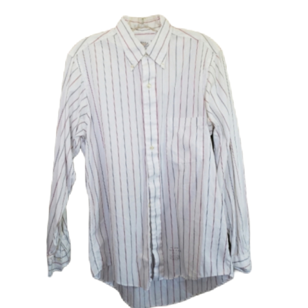 Eagle Pin-Striped Button-Down Dress Shirt
